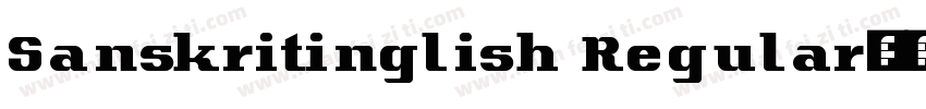 Sanskritinglish Regular字体转换